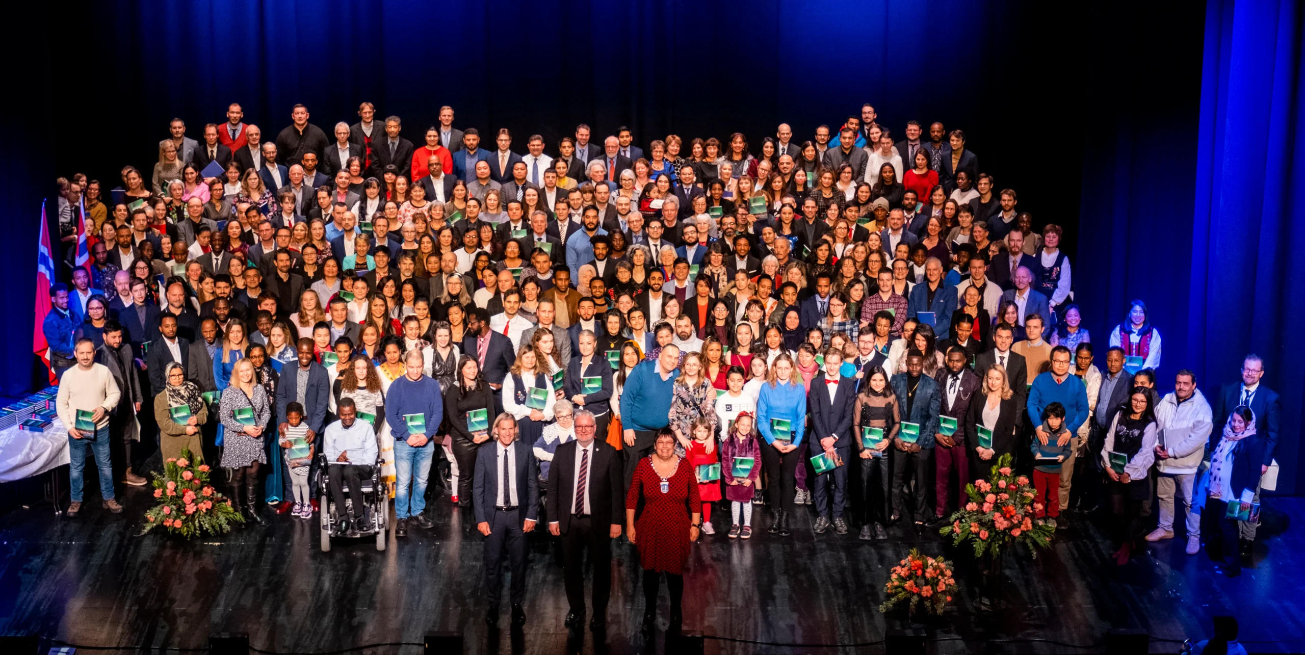 Bilde av nye statsborgere under Statsborgerseremoni i Trondheim.